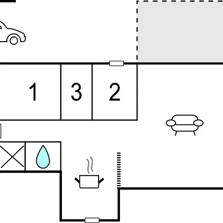 Three-bedroom Holiday In 別荘